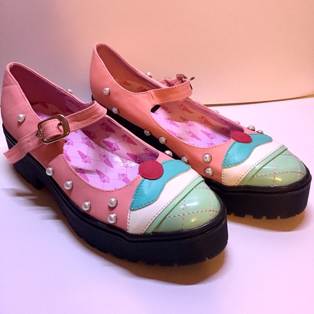 Iron Fist Platform Pink Cupcake Shoes